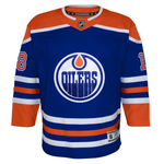 Zach Hyman Youth Edmonton Oilers Home Blue Premier Replica Jersey