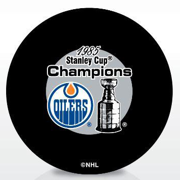 Mark Messier Edmonton Oilers 1985 Champs Autographed Puck