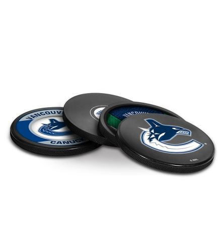 Vancouver Canucks Puck Coaster Set