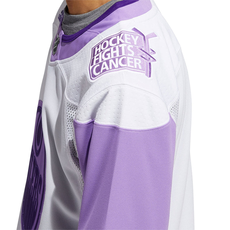 Men's Dallas Stars Purple Pink Custom Adidas Hockey Fights Cancer