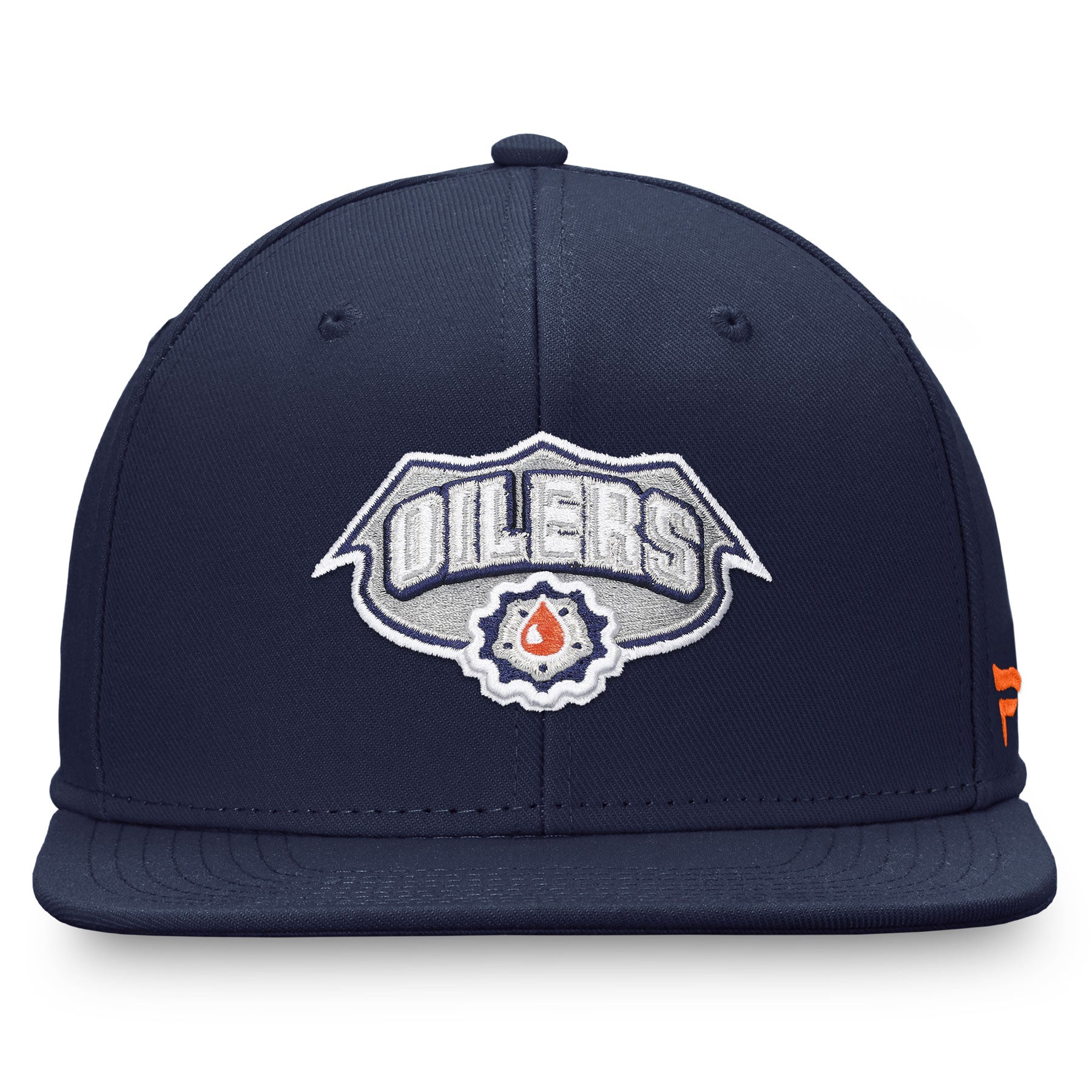 Oilers Hats - Orange Fitted Hat - North Edmonton Kia