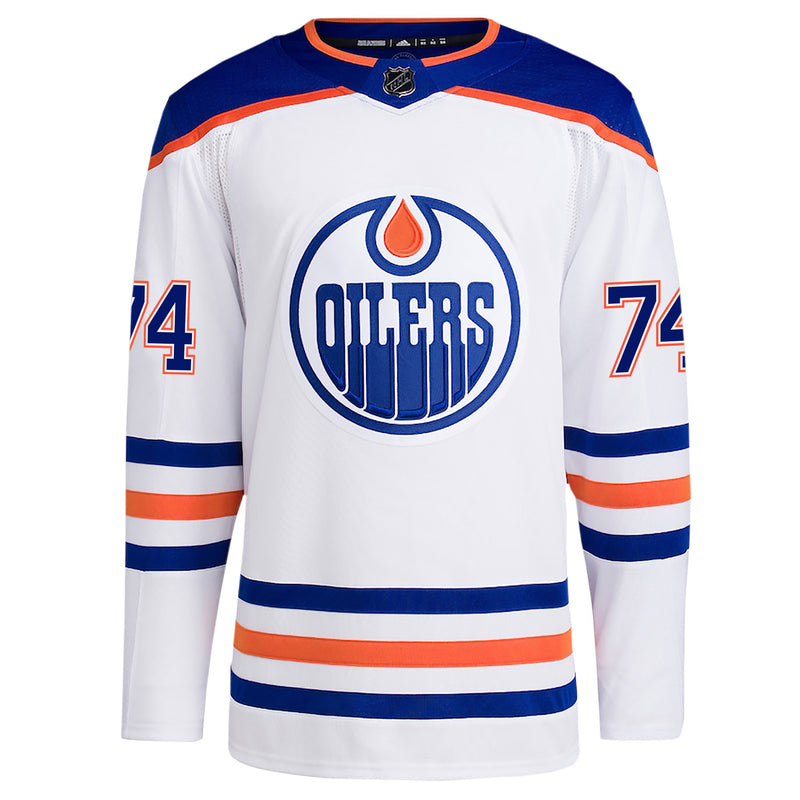 Edmonton Oilers NHL Adidas Authentic CUSTOM Pro Alternate Jersey w/ On Ice Cresting 50
