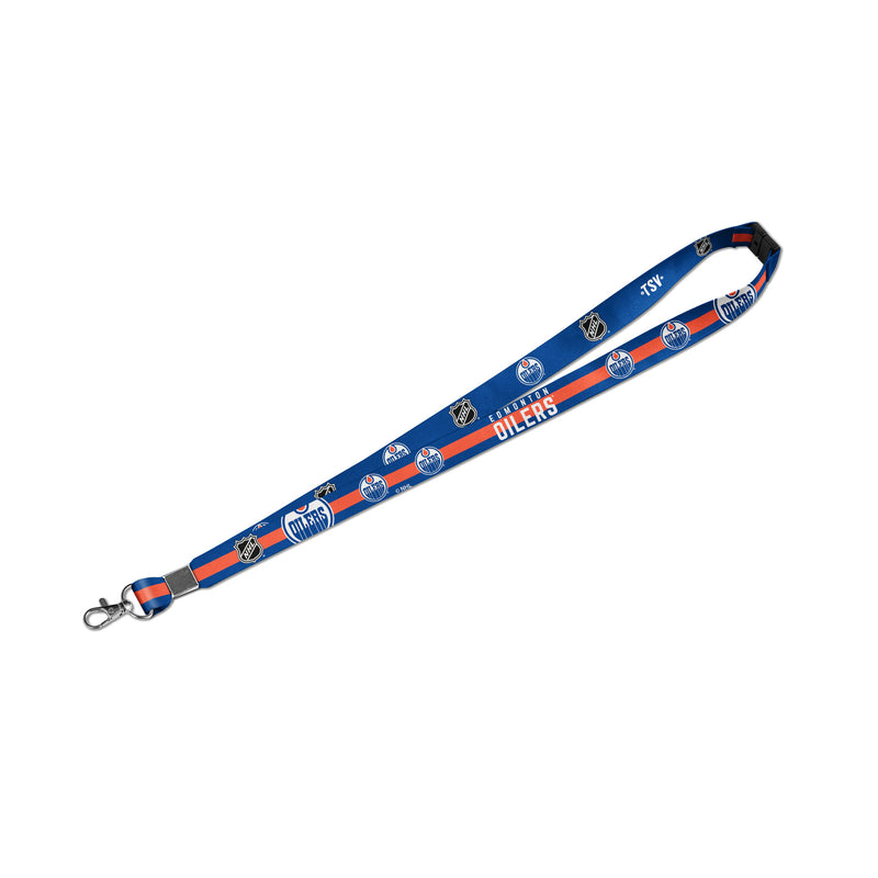 Edmonton Oilers Sublimated Lanyard Blue