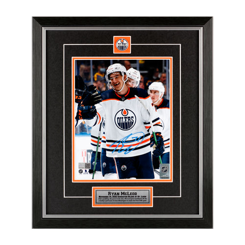 Ryan McLeod 71 Edmonton Oilers hockey player glitch poster shirt