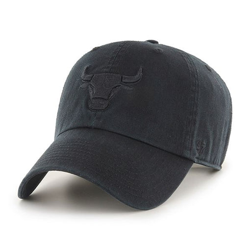 Chicago Bulls Black on Black '47 Clean Up Cap