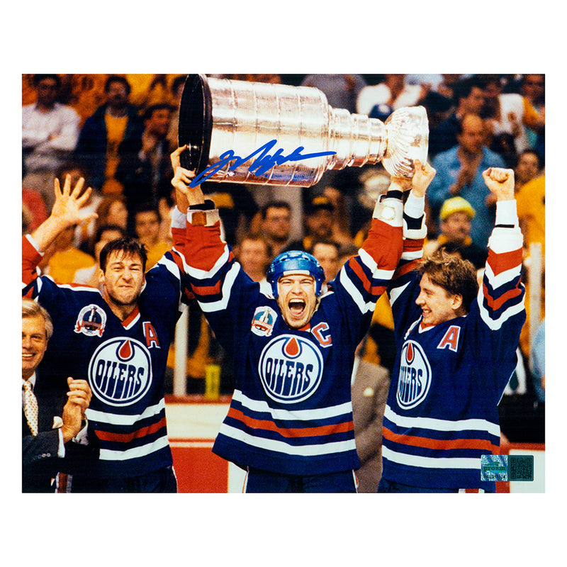 Wayne Gretzky & Mark Messier Autographed Edmonton Oilers 8X10